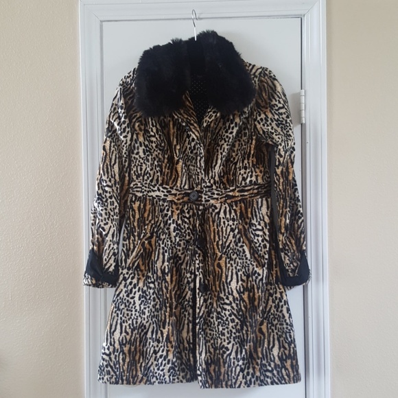 Rock Steady Faux Fur Peacoat - Picture 3 of 8